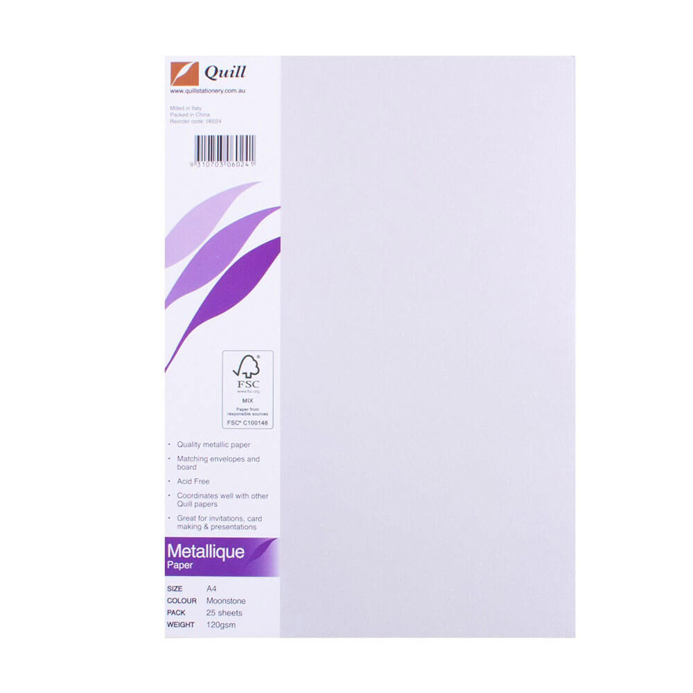 Papel Metallique de Quill A4 (25pk)