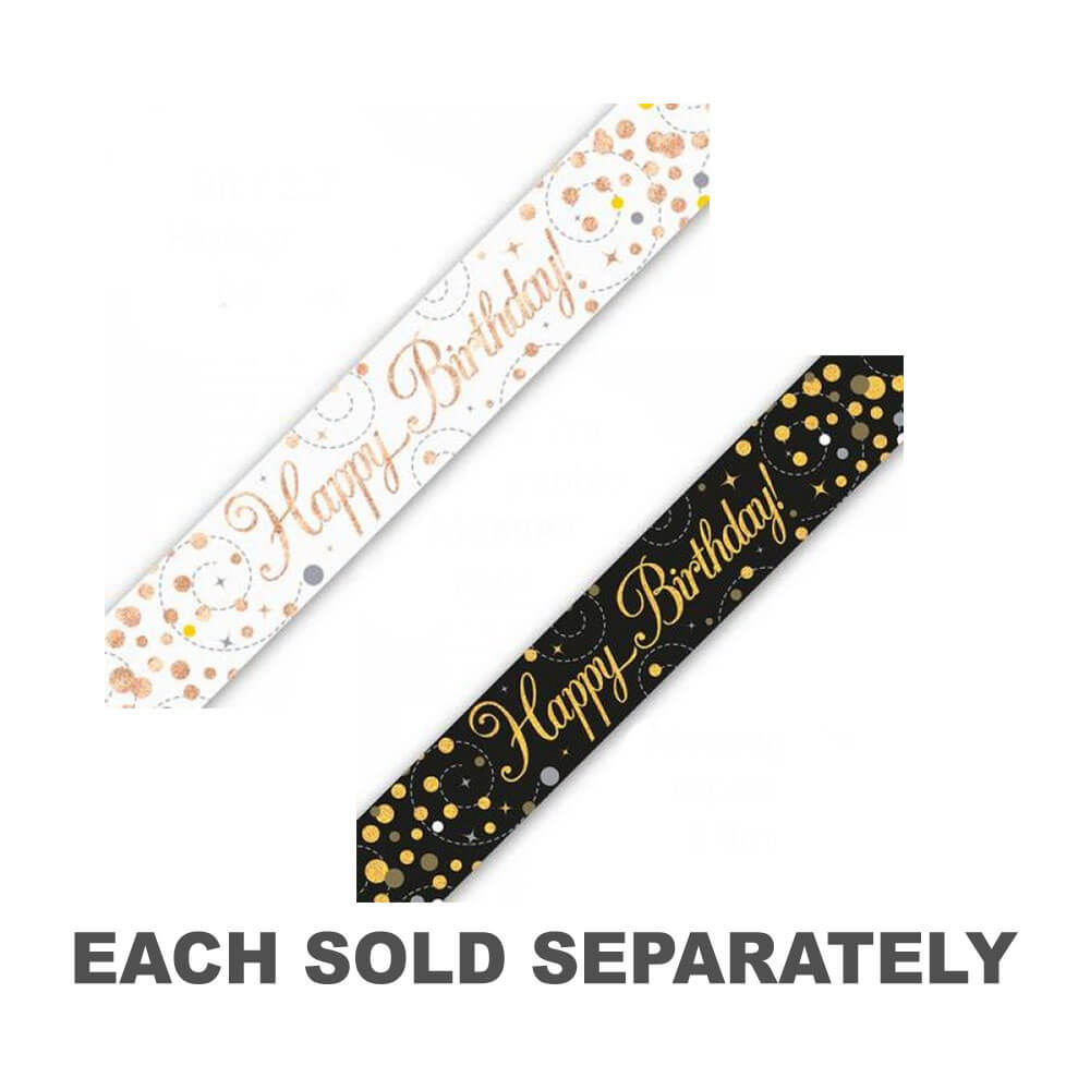 Alpen Happy Birthday Sparkling Fizz Banner