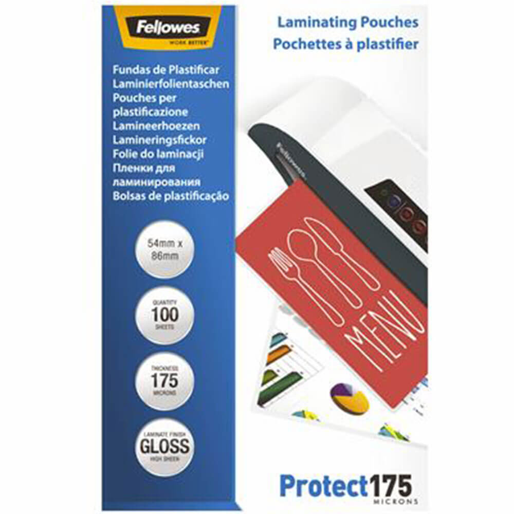 Fellowes SMOCHES LAMINING 100PK (54x86 mm)