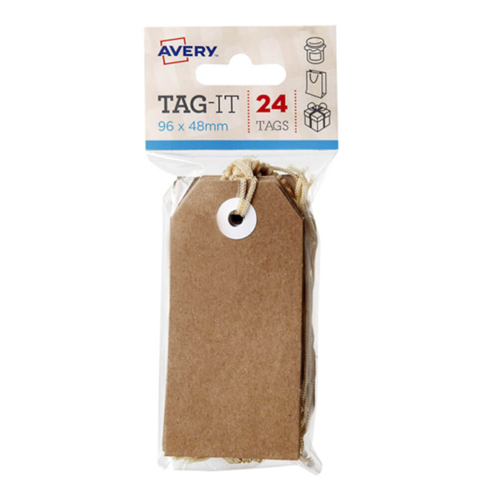 Avery etiquetas con cadena 24pk (96x48 mm)