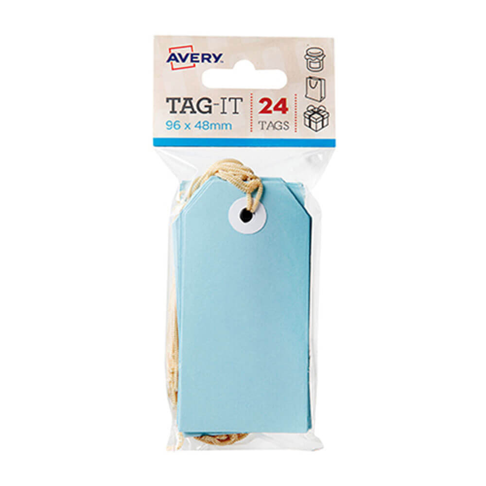 Avery -tags met string 24pk (96x48mm)