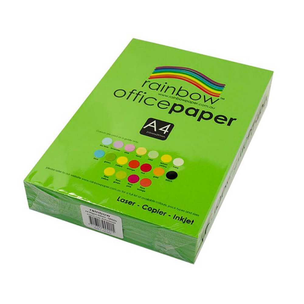 Documento de copia de la oficina Rainbow A4 (80GSM)