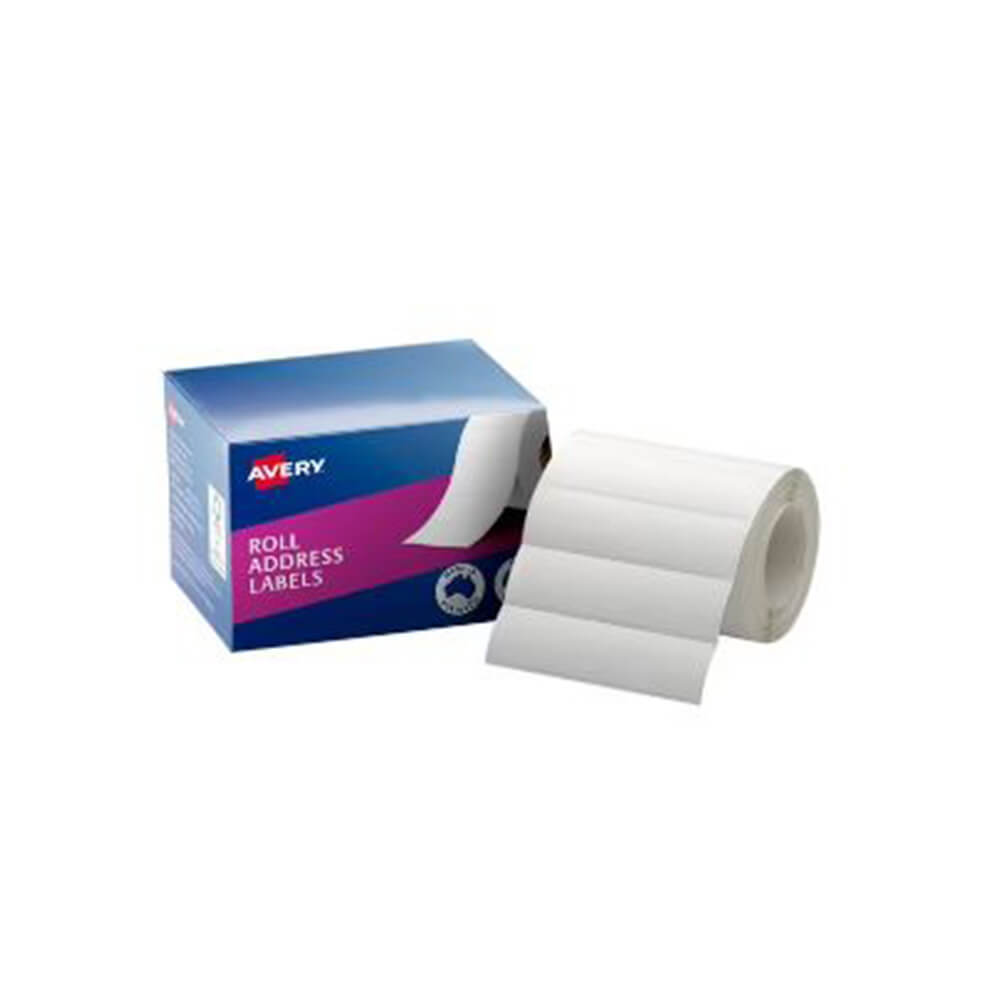 Avery Roll -adresseetiketter (boks på 500)