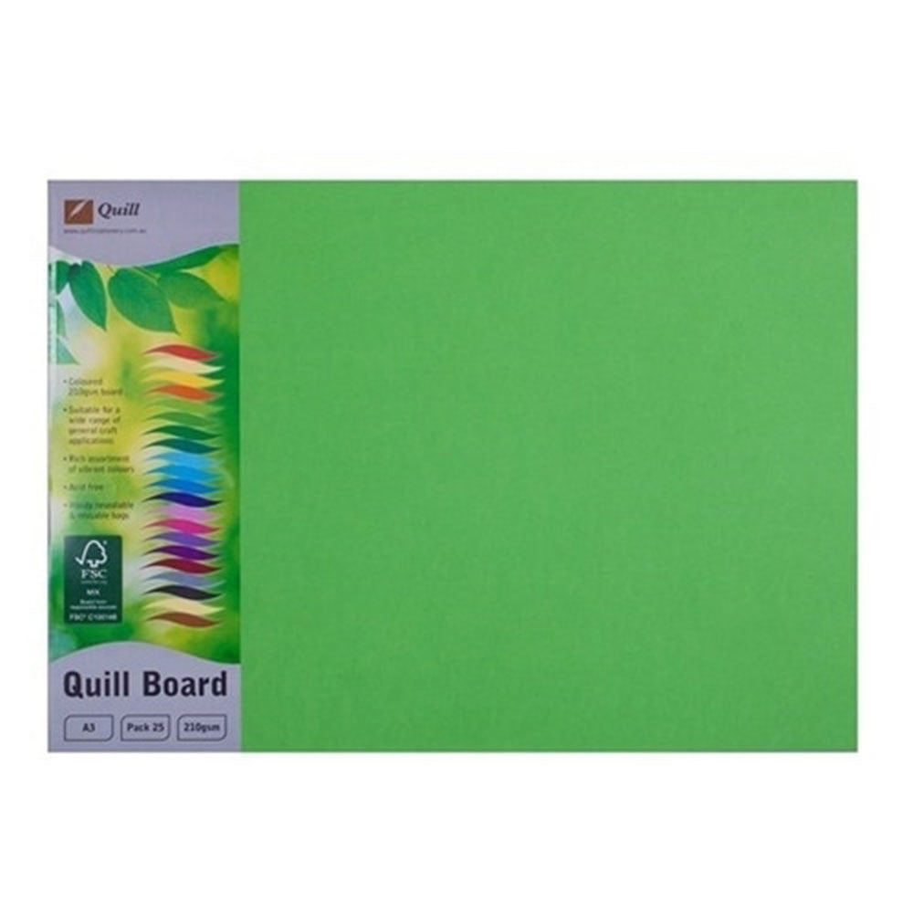 Quill A3 Cardboard 210GSM (paquete de 25)