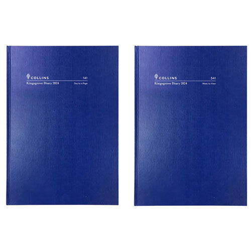 Collins Debden Kingsgrove A4 2024 Diary (Blue)