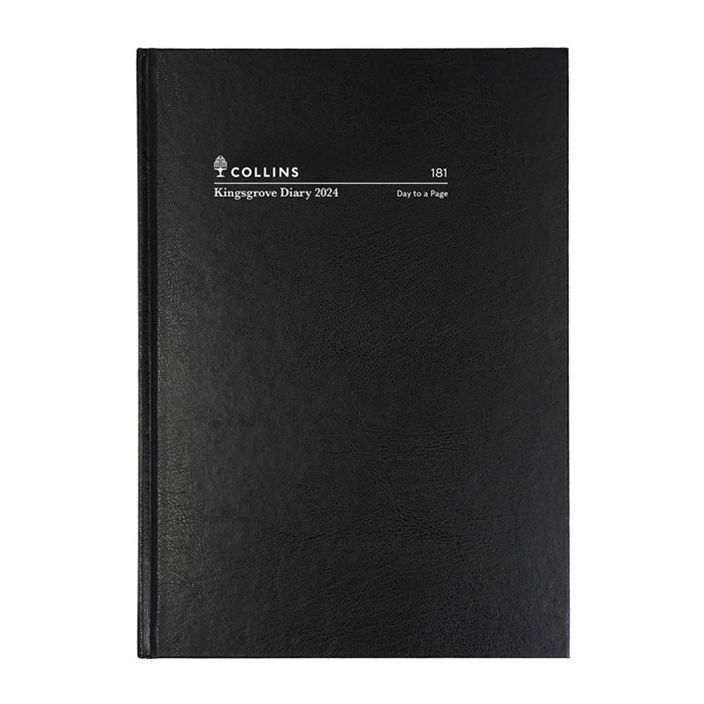 Collins Debden Kingsgrove A5 DTP 2024 Diary (Black)