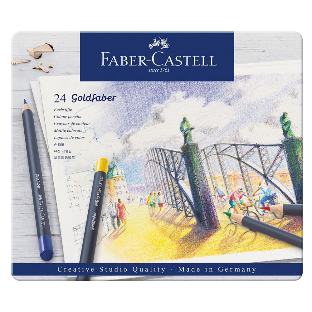 Faber-Castell Goldfaber fargeblyant i tinn