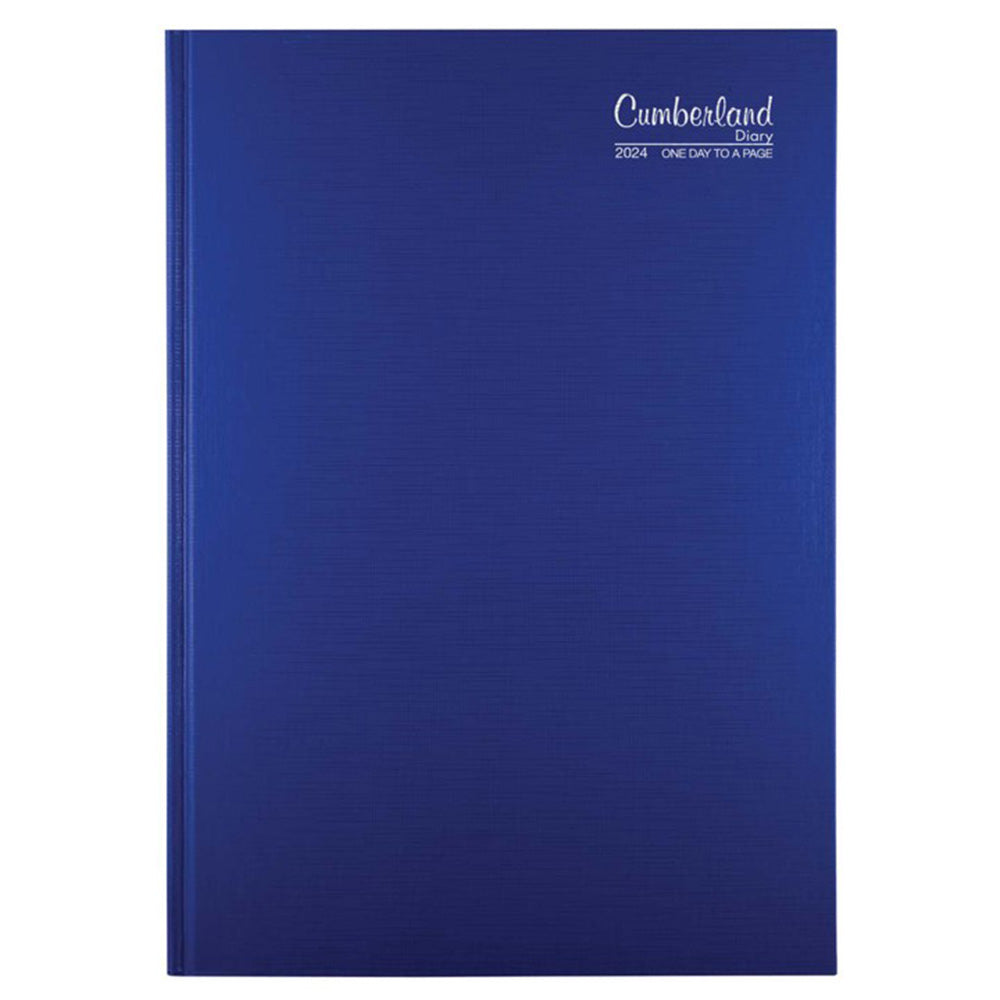 Cumberland Premium CaseBound A5 2024 Diary (azul)