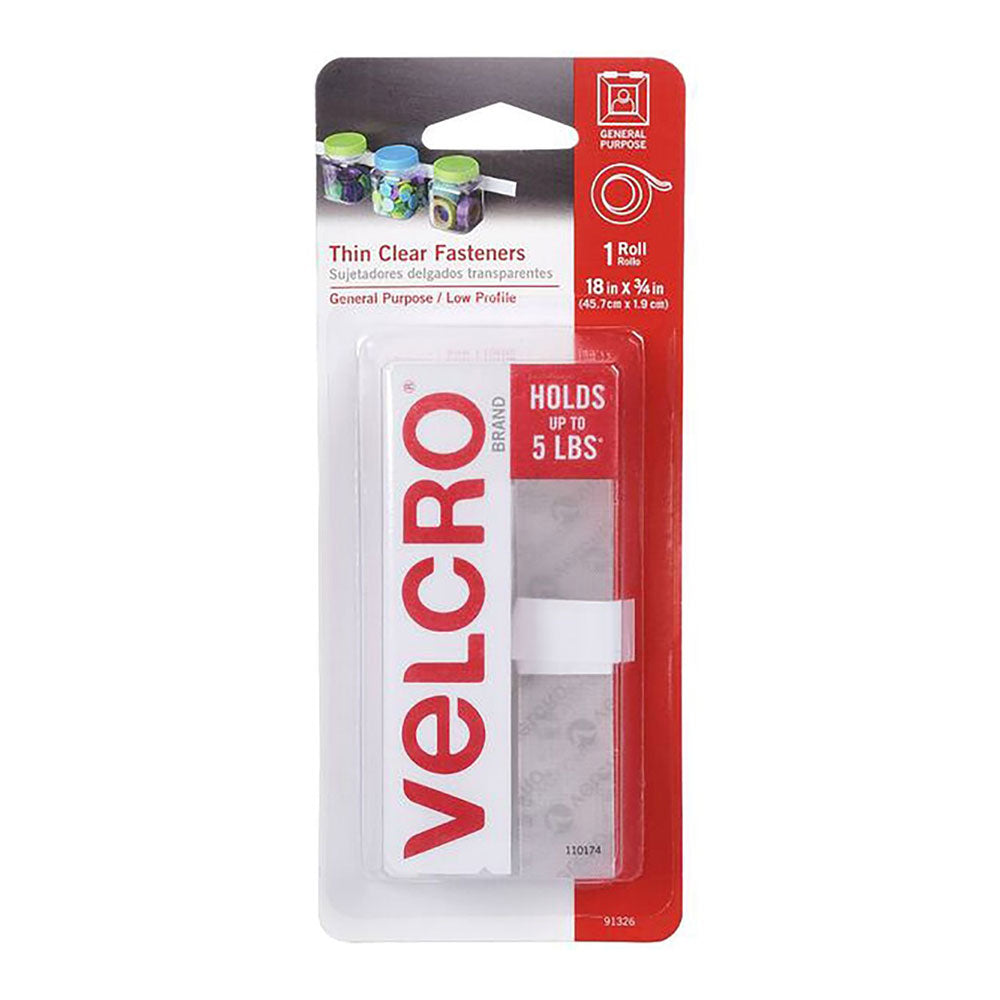 Fita de fixador de velcro 19mm (limpo)