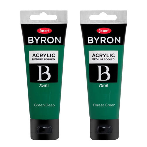 Jasart Byron Acrylic Paint 75mL (Green)