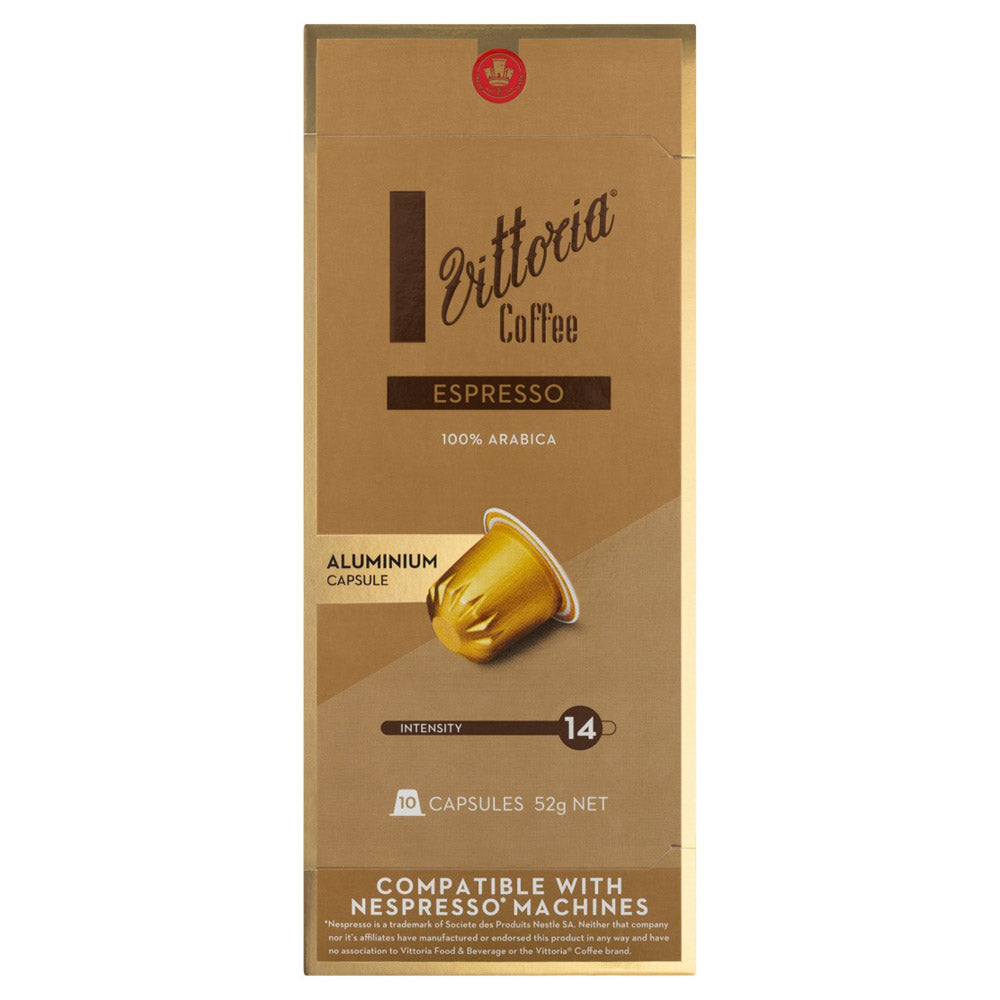 Vittoria Nespresso kompatible kaffekapsler 10 stk