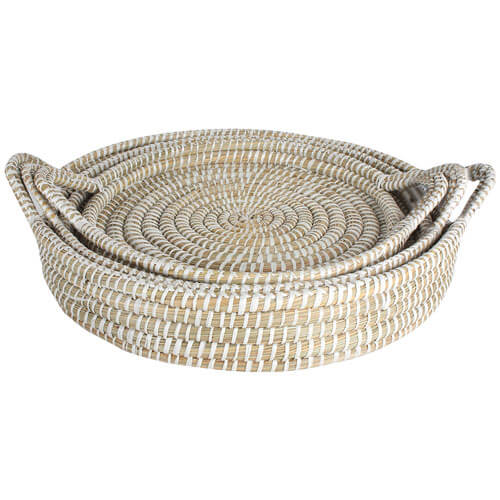 Elliot Kans Grass Trays with Handle Set of 3 (45x8cm)