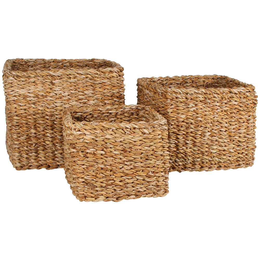 Scarborough Seagrass Mini Cylinder Set of 3 (26x26x20cm)