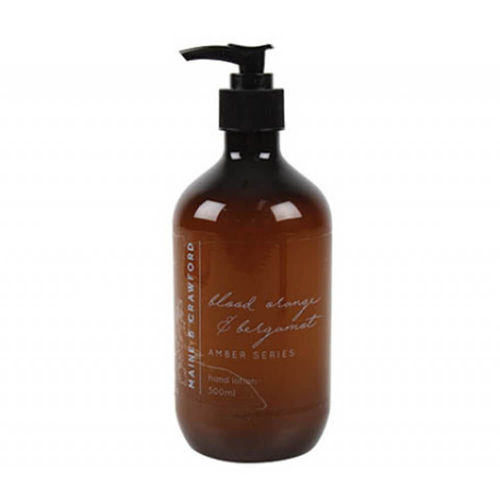 Lotion à main de la série Amber en bouteille avec pompe 500 ml