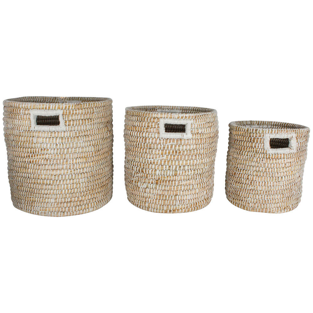 Elliot Kans Grass Cestas de 3