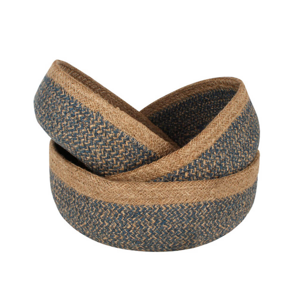 Bicheno Jute Round Mini Bowl Set of 3 (25x10cm)