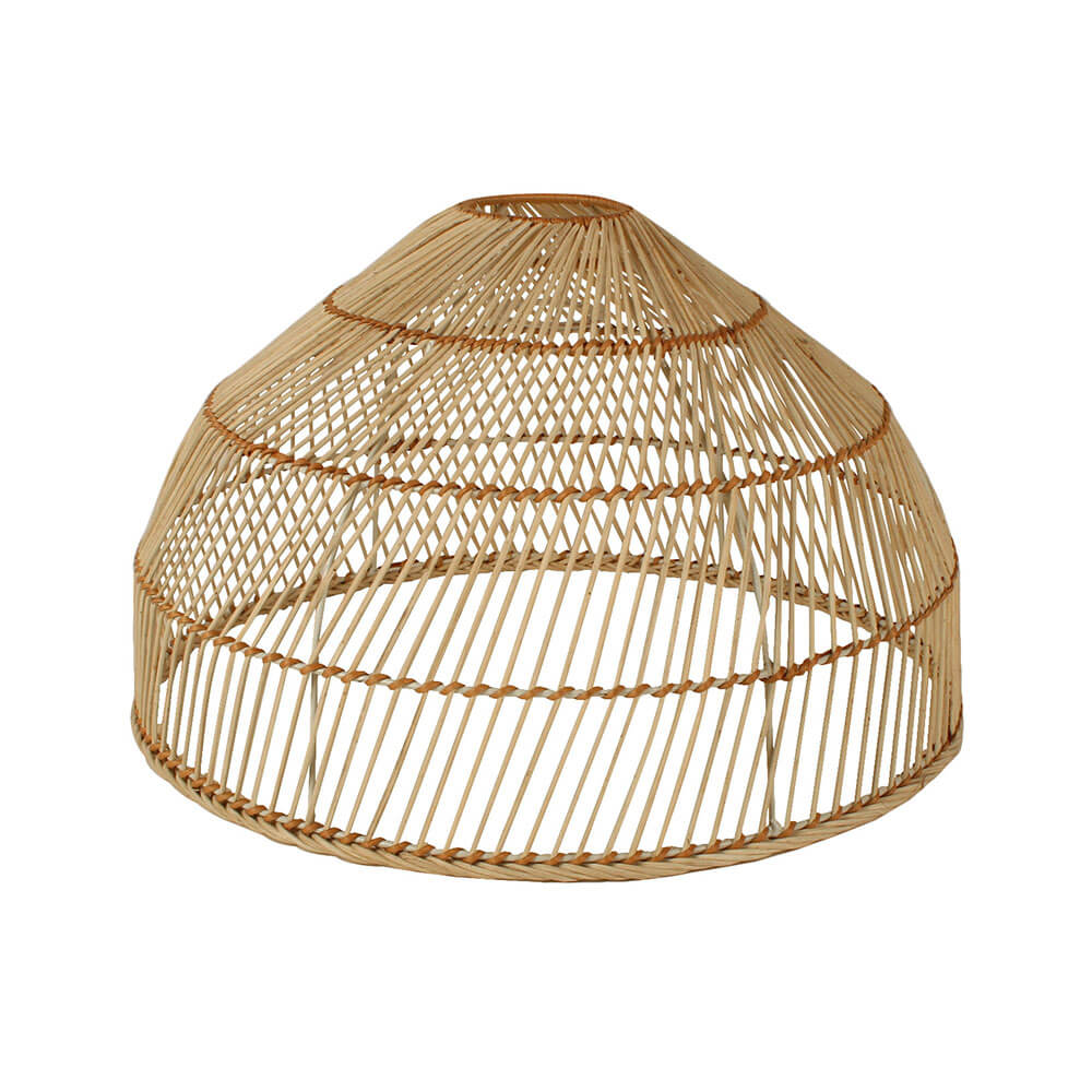 Elisha rattan lampa cienia metalowa rama