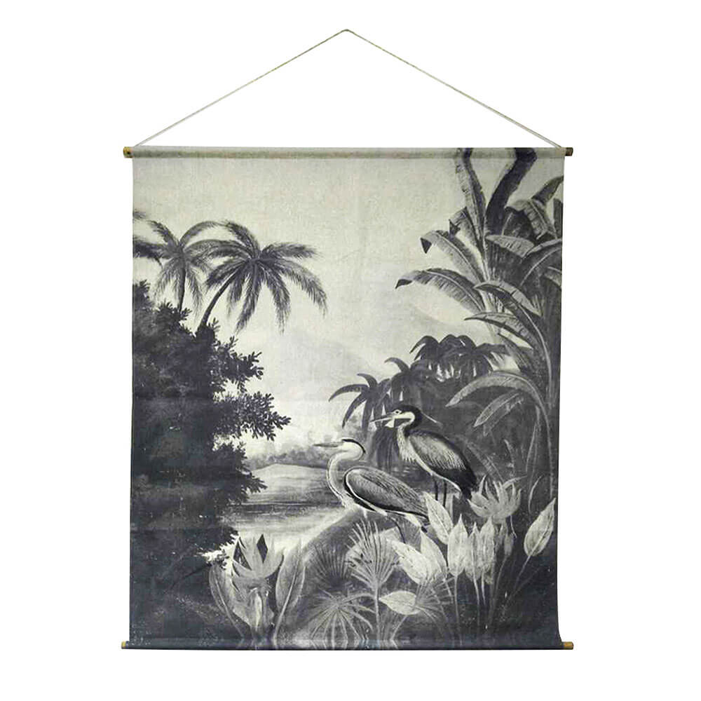 Vintage Jungle Wall Art Hanging (186x154cm)