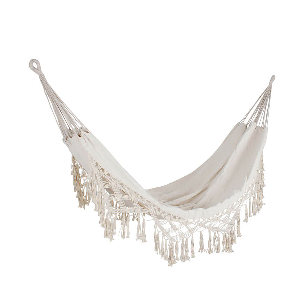 Crip Macrame Style Canvas Hammock (200x140cm)