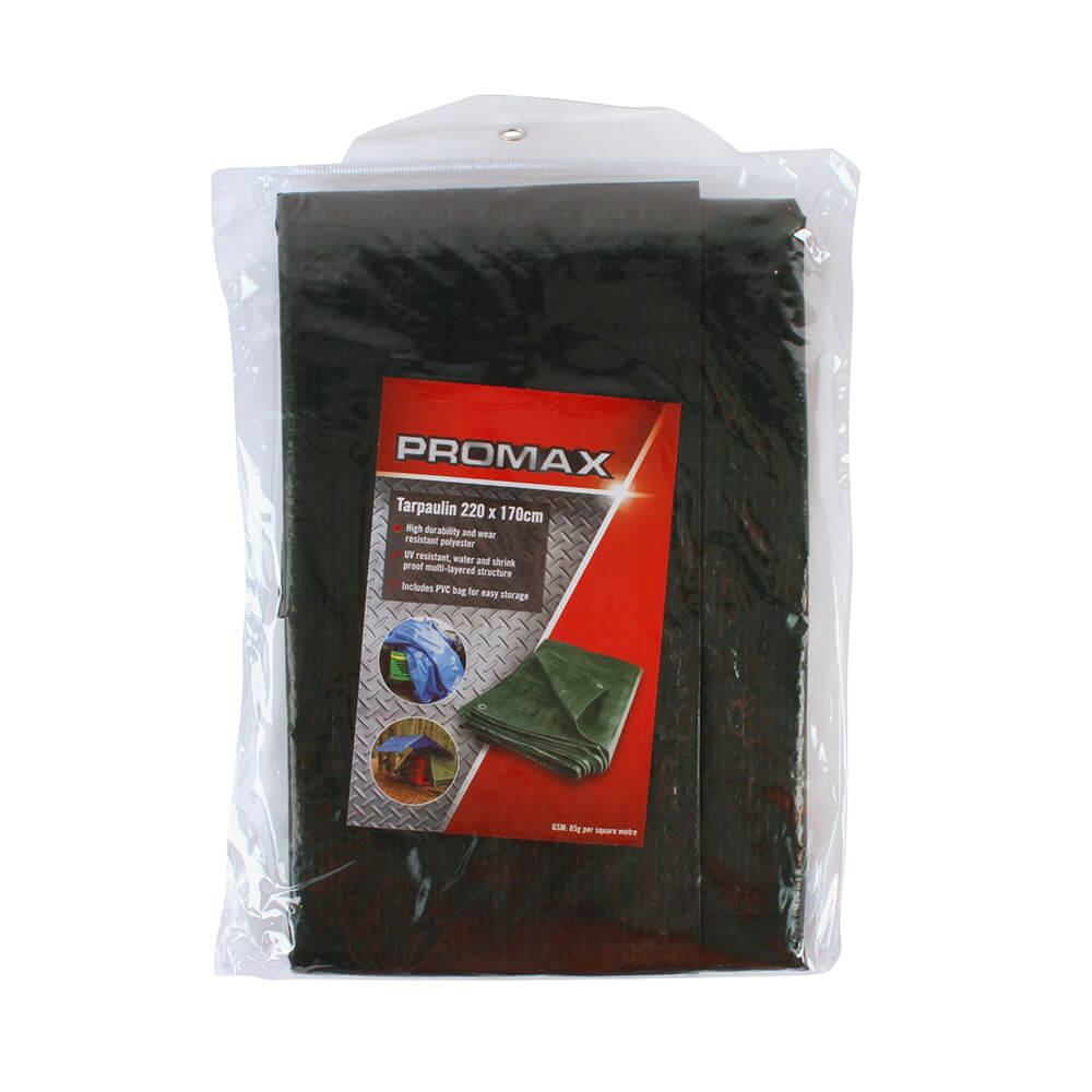 Dark Green Tarpaulin in PVC Bag