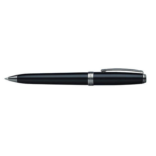 Prelude Gloss Black/Gunmetal Lacquer Ballpoint Pen