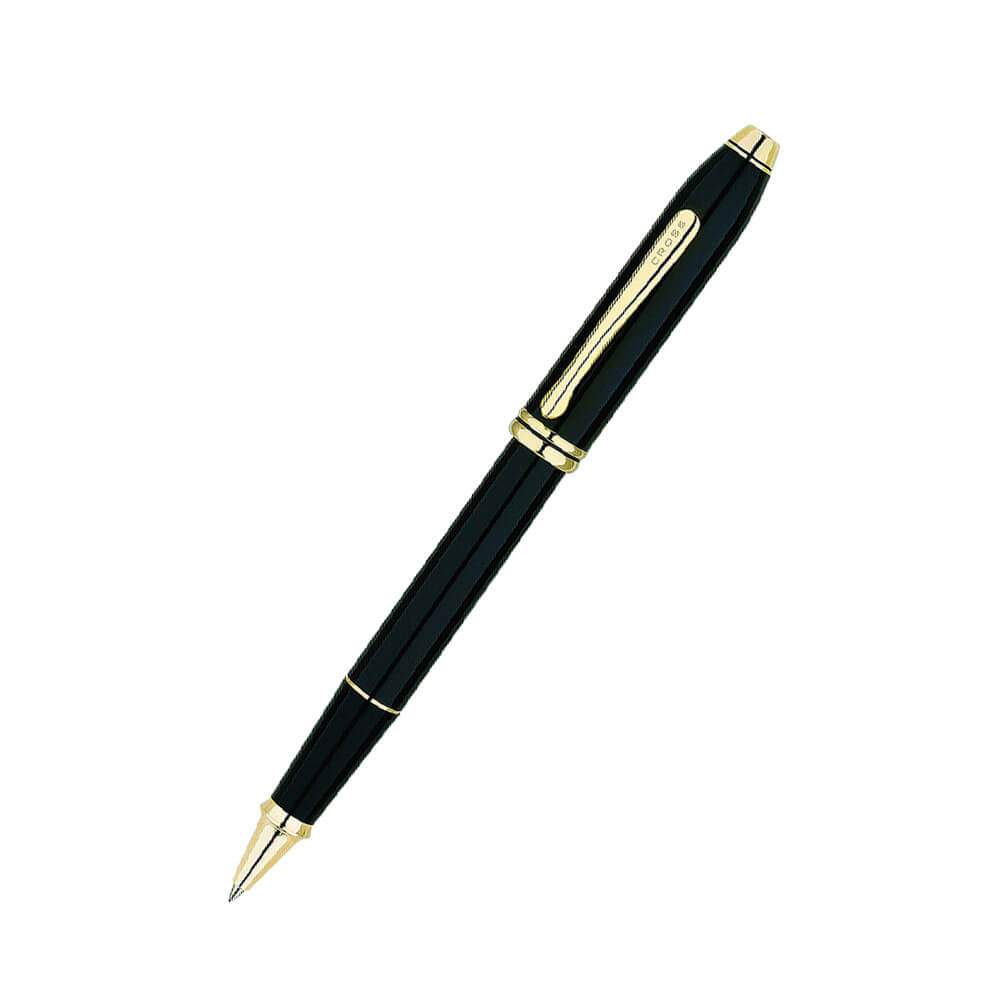 Townsend 23CT Gold PlATED Black Lanquer Pen