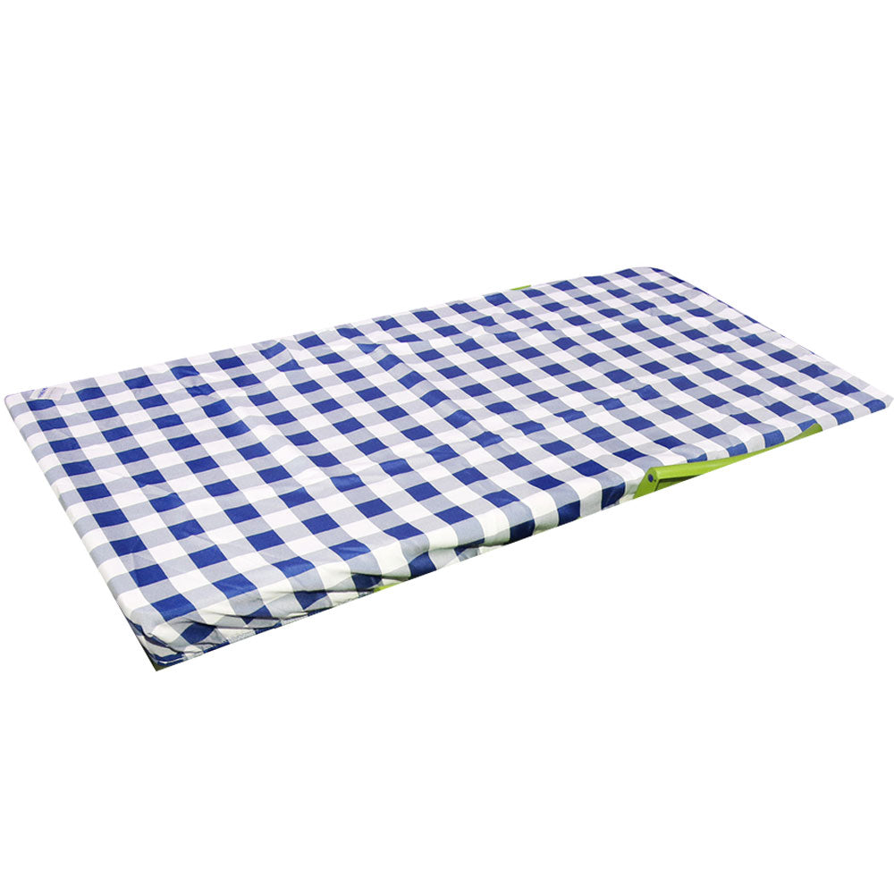 Rechteckige wasserfeste Tischdecke mit Gingham-Muster (120 x 90 cm)