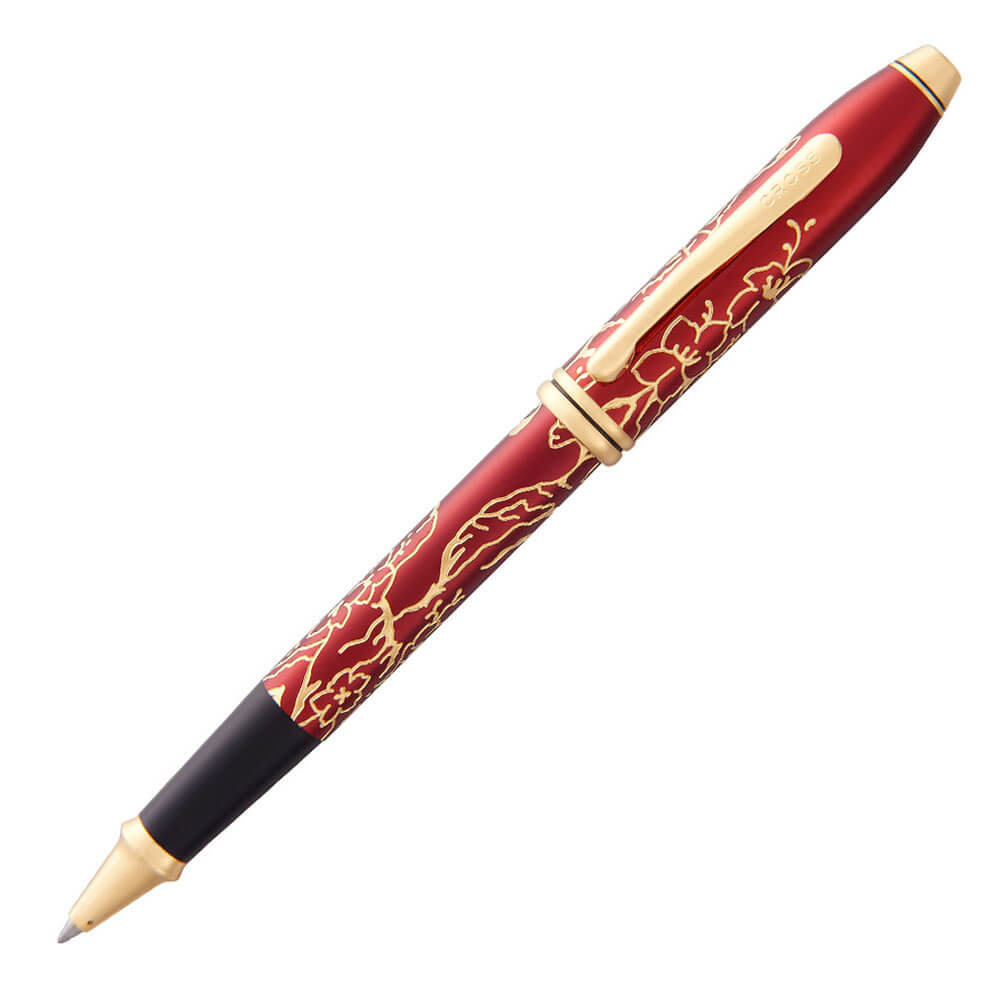 Townsend Plum Laquer 23CT Zodiac Rollerball Pen