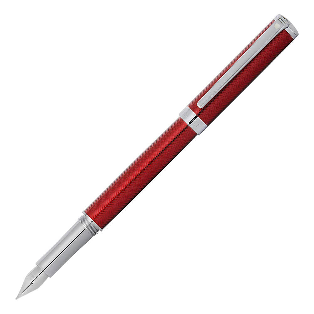 Intensiteit gegraveerde rode fontein pen w/ chrome trim