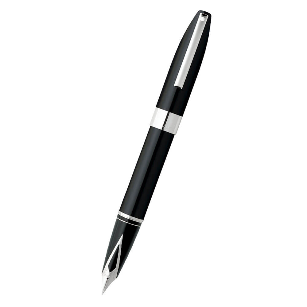 Legacy Black Lacquer Fine Fountain Pen with Palladium PT