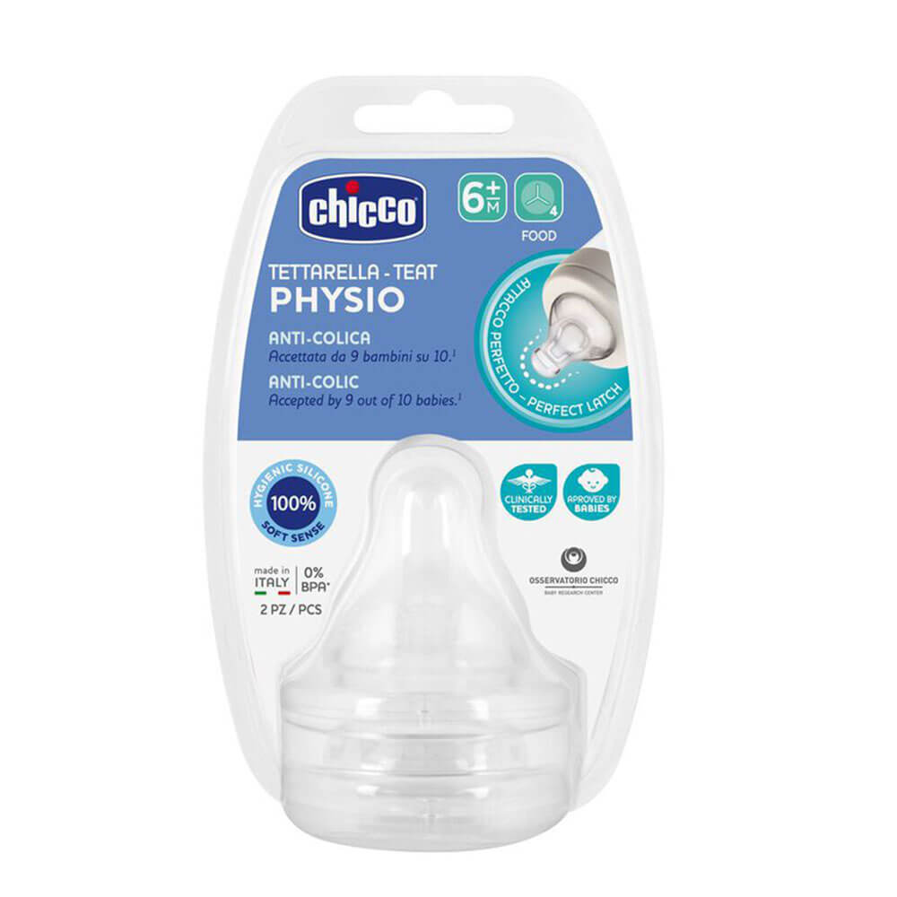 Chicco Perfect5 Anti-Colic Silicon Teat 2pc