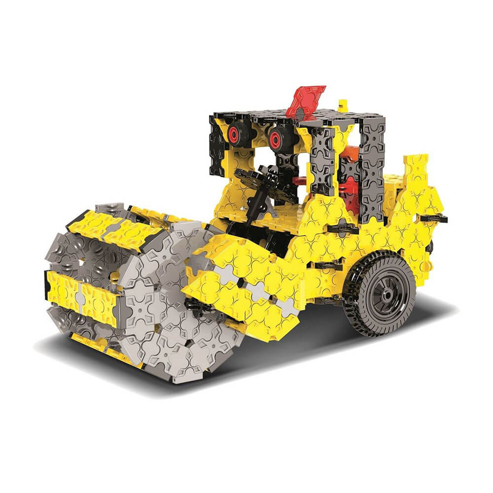 Click Lock Steam Roller Construction Set 695pcs