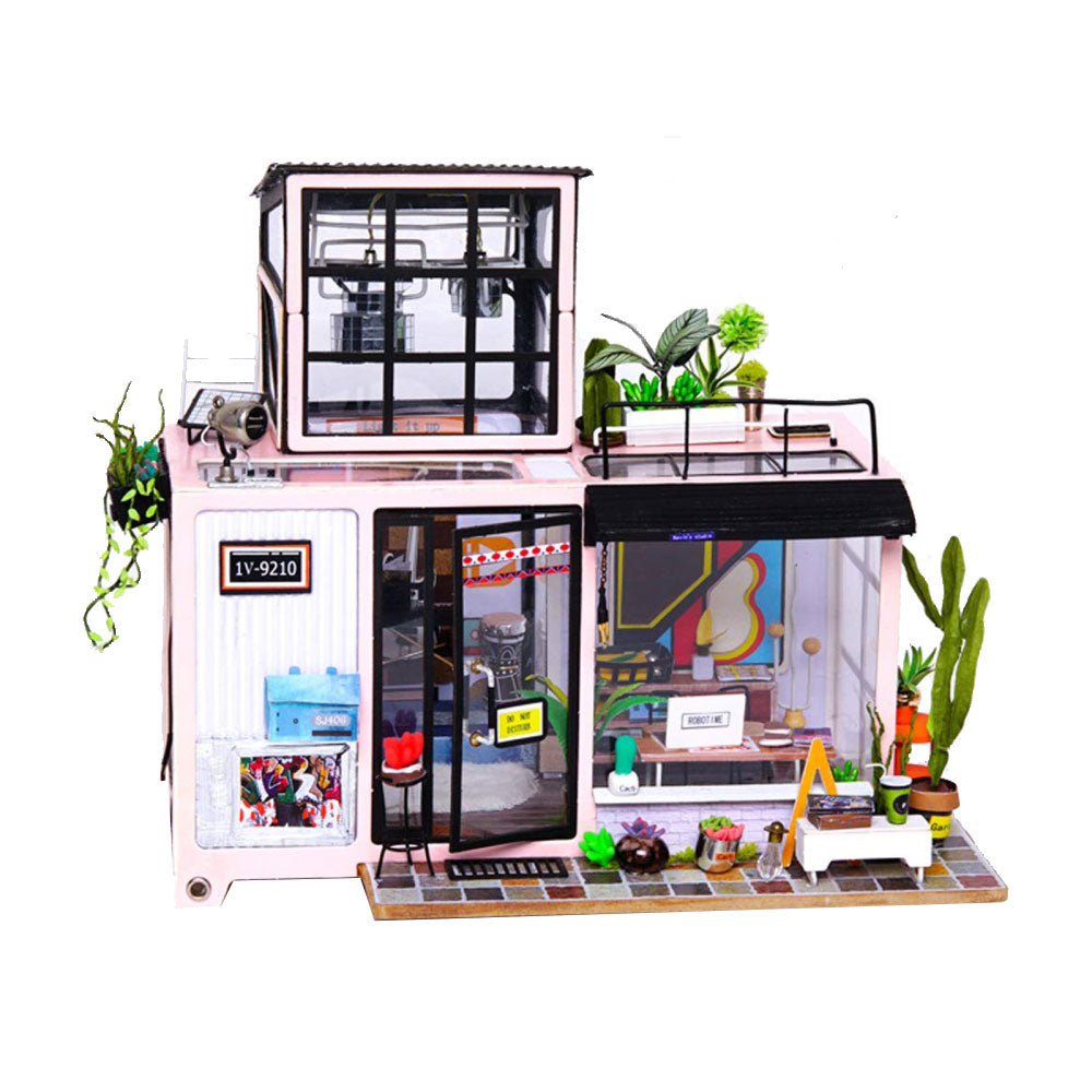 Casa de muñecas en miniatura de bricolaje robotime