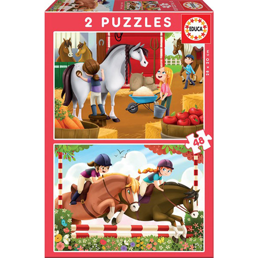 Educa Puzzle Collection 2 uppsättningar med 48 st