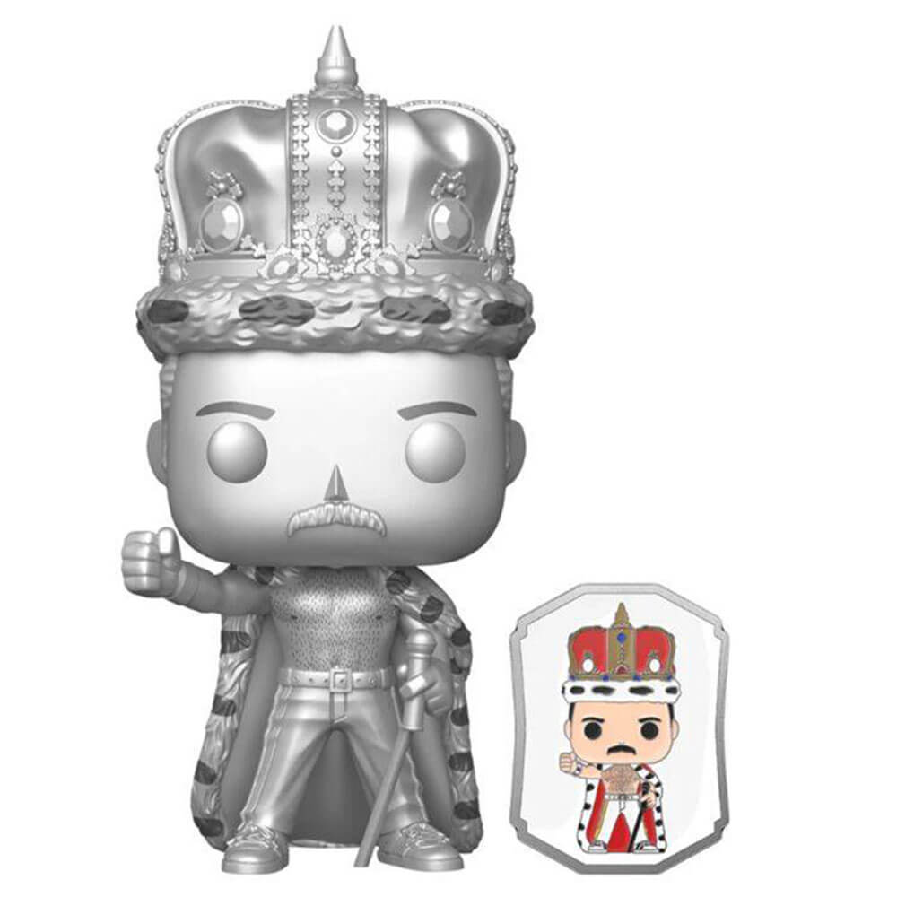 Queen Freddie Mercury King US Exclusive Pop! with pin