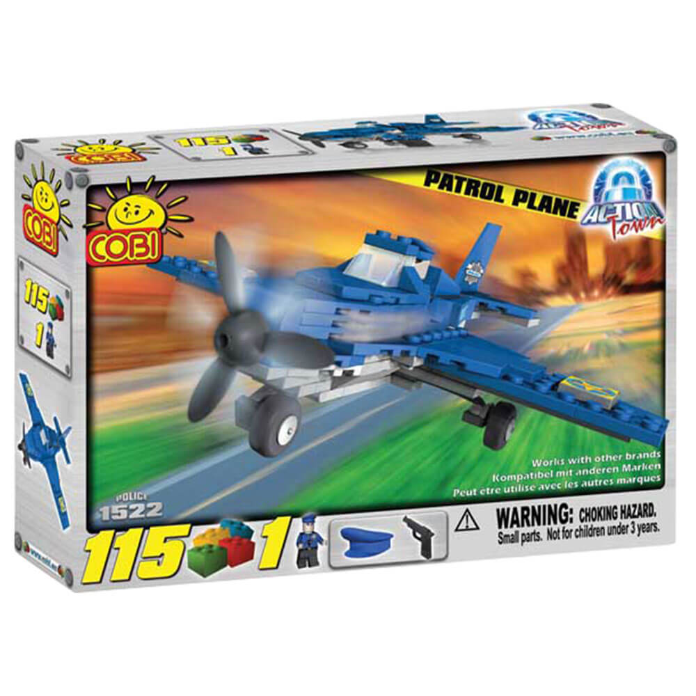 Action Town 115 Piece Patrol Plane Construction Set