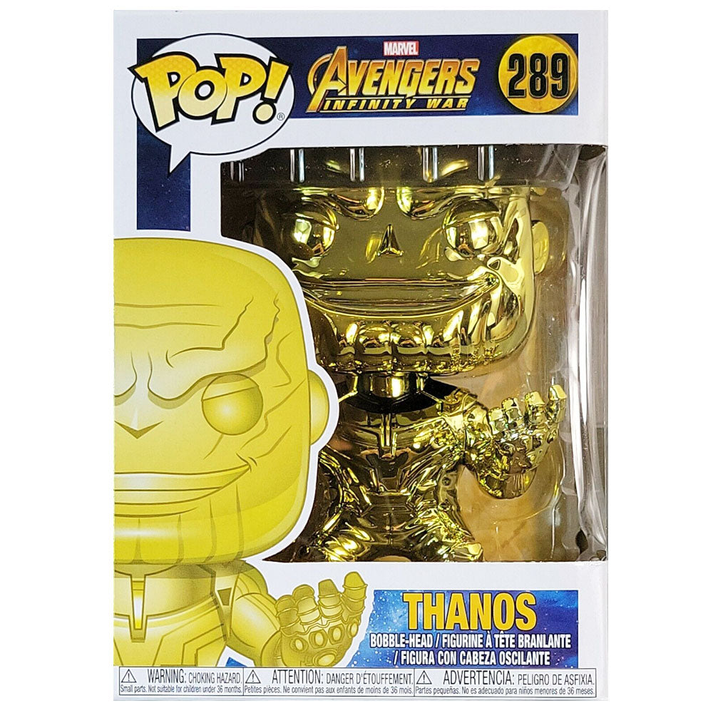 Avengers 3 Infinity War Thanos Yellow Chrome Us Pop! Vinyl