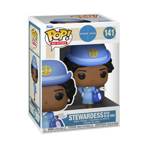 Pan Am Stewardess with Blue Bag Pop! Vinyl