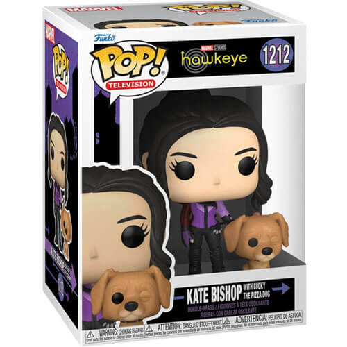 Hawkeye Kate Bishop & Lucky the Pizza Dog Pop! Vinyl