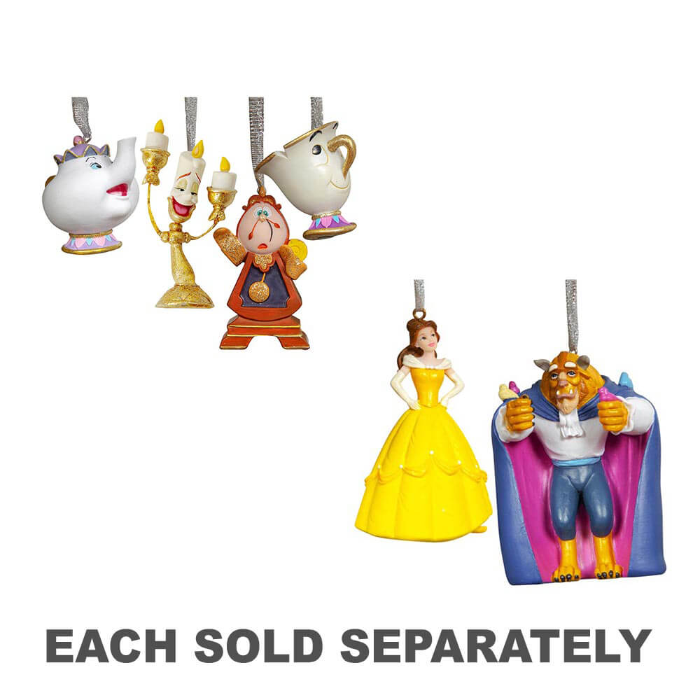 Disney Xmas Hanging Ornament Beauty and The Beast