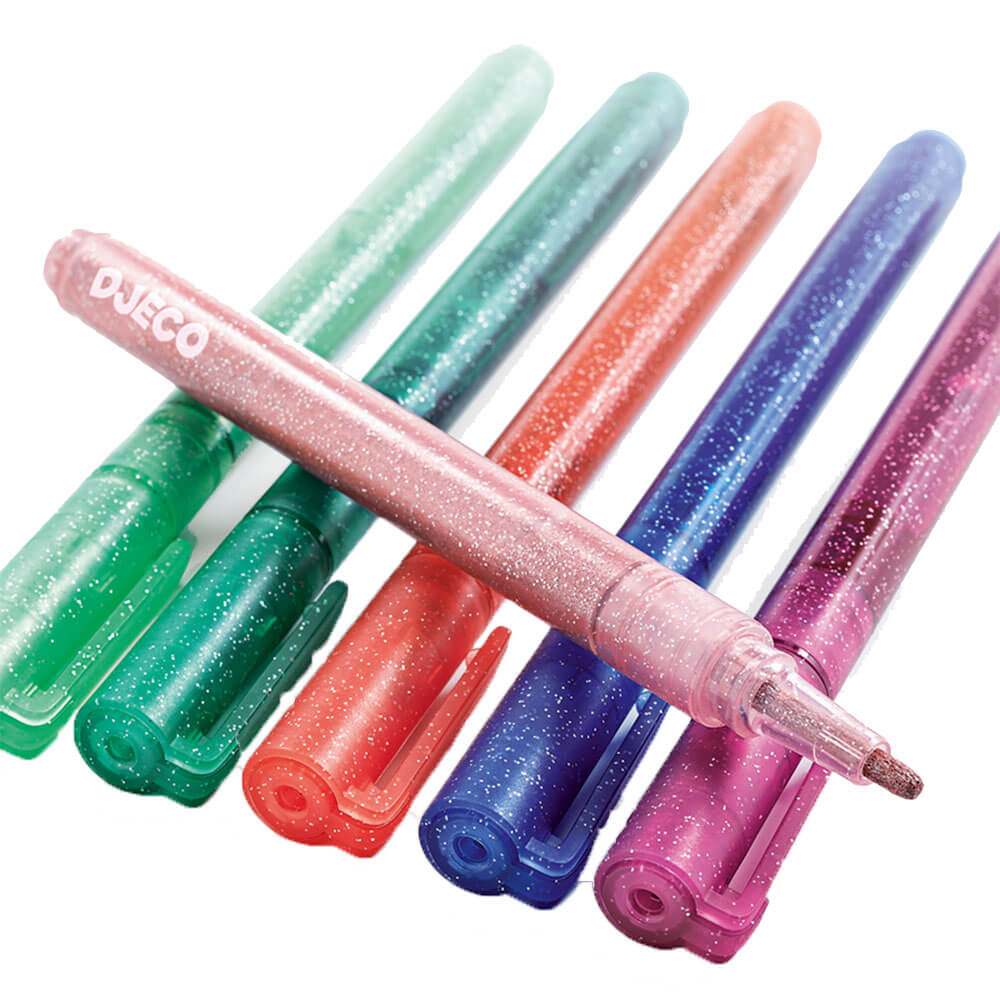 Djeco Glitzermarker (6er-Pack)