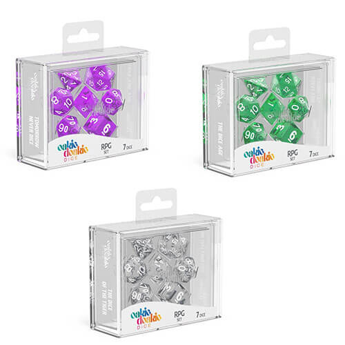 Oakie Doakie RPG Set Translucent Dice 7pcs