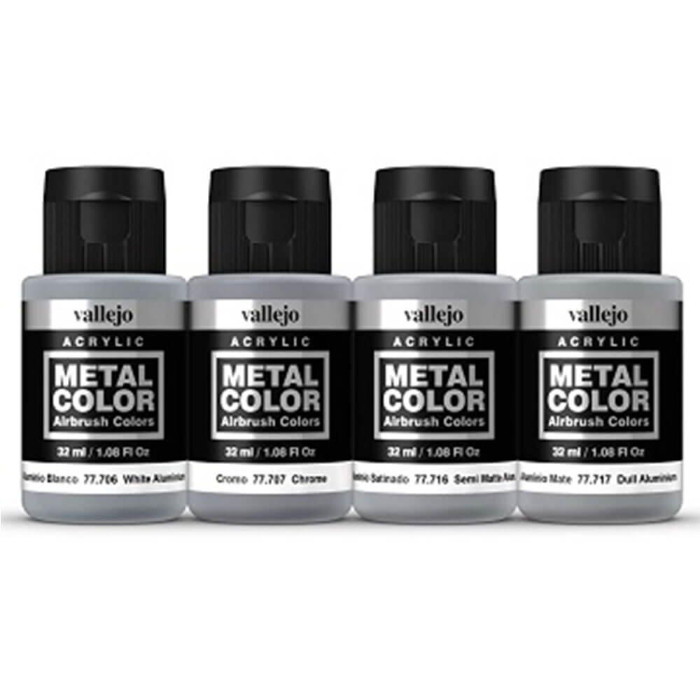 Vallejo Metal Colour 4pcs Acrylic Paint Set