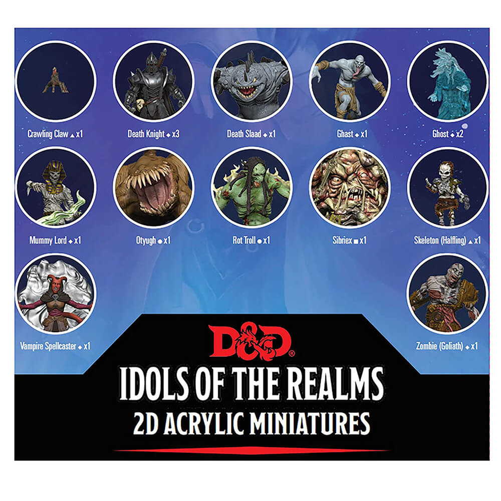 Idole D&D z zestawu 2D Realms Boneyard