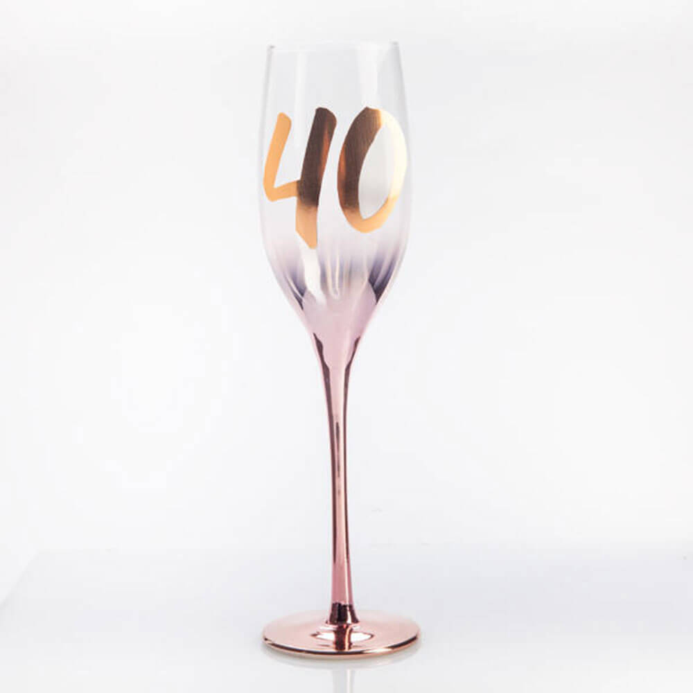 Birthday Blush Champagne Glass