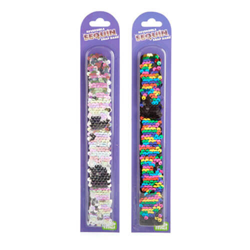 Colour Flip Sequin Snap Band