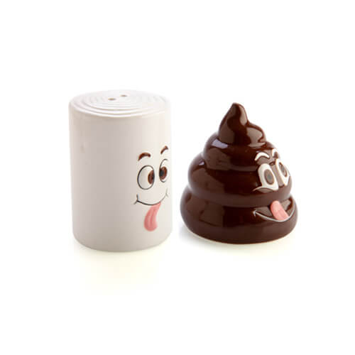 Poo with Toilet Paper Salt & Pepper Set