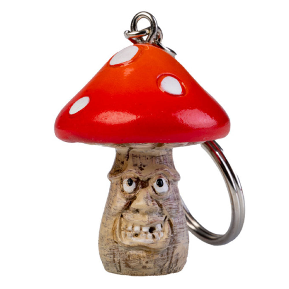 Smilende Magic Mushroom Keychain