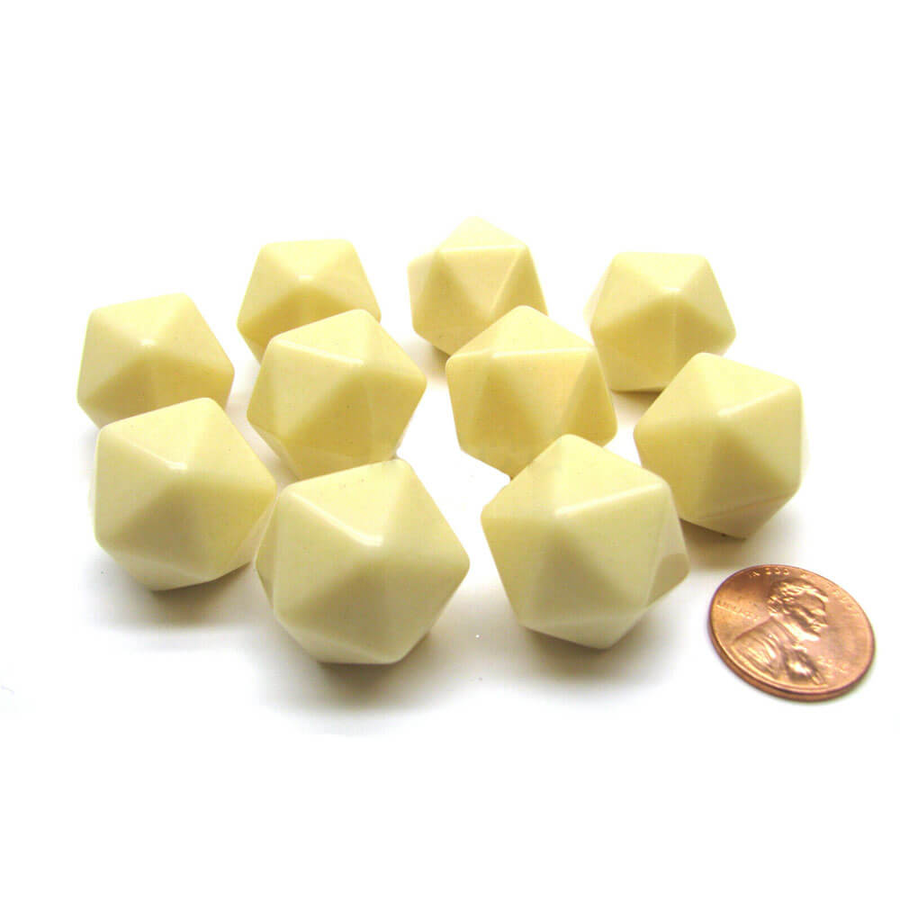 Blank Dice Ivory (10/bolsa)