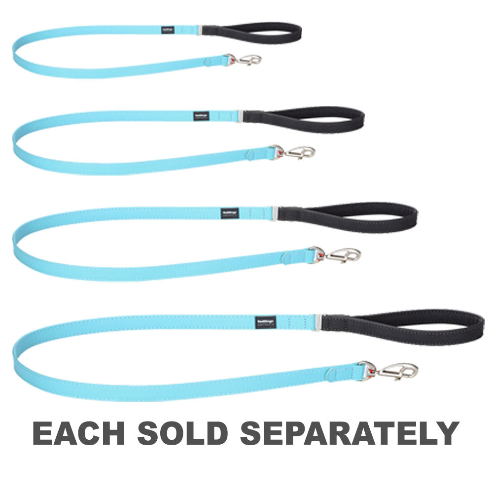 Elegant Vegan Leather Dog Lead (Turquoise)